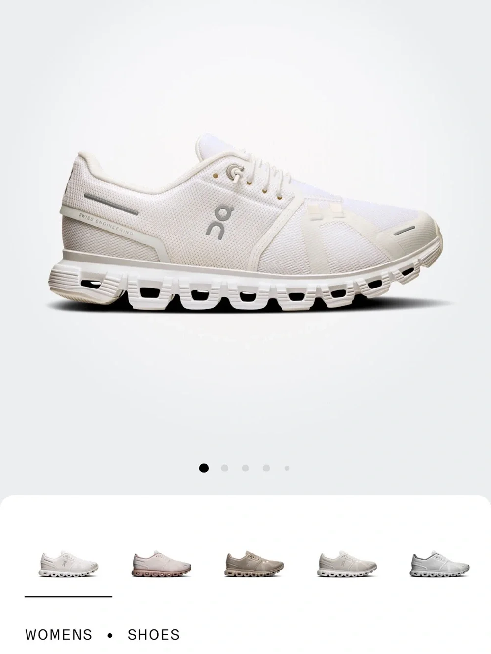 On Running Cloud Sneaker in Off-White